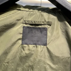 Replica Prada Minimalist Down Vest Olive Green Reps - RepLuxe