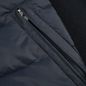 Replica Moncler Knit Hooded Down Jacket Black Reps - RepLuxe