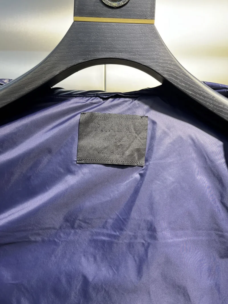 Replica Prada Minimalist Down Vest Blue Sleeveless Reps - RepLuxe