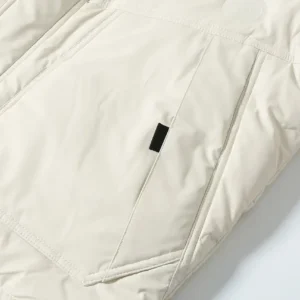 Replica Prada Letter Down Jacket White Unisex Reps - RepLuxe