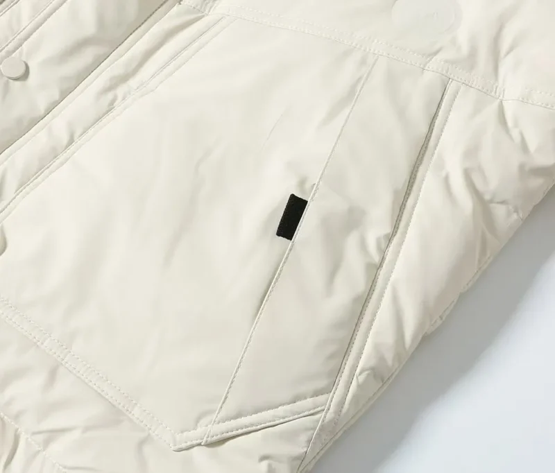 Replica Prada Letter Down Jacket White Unisex Reps - RepLuxe