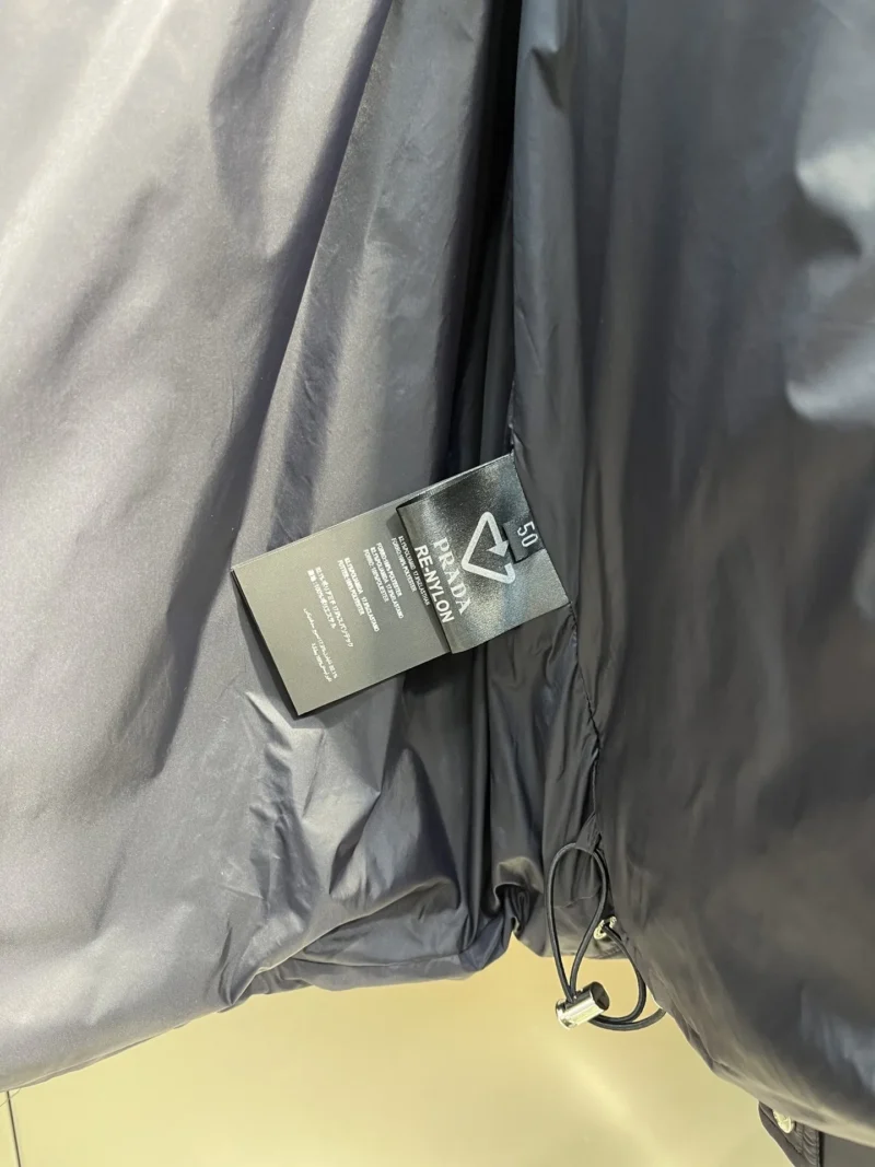 Replica Prada Down Jacket Grey Hooded Style Reps - RepLuxe