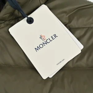 Replica Moncler Knit Hooded Down Jacket Olive Reps - RepLuxe