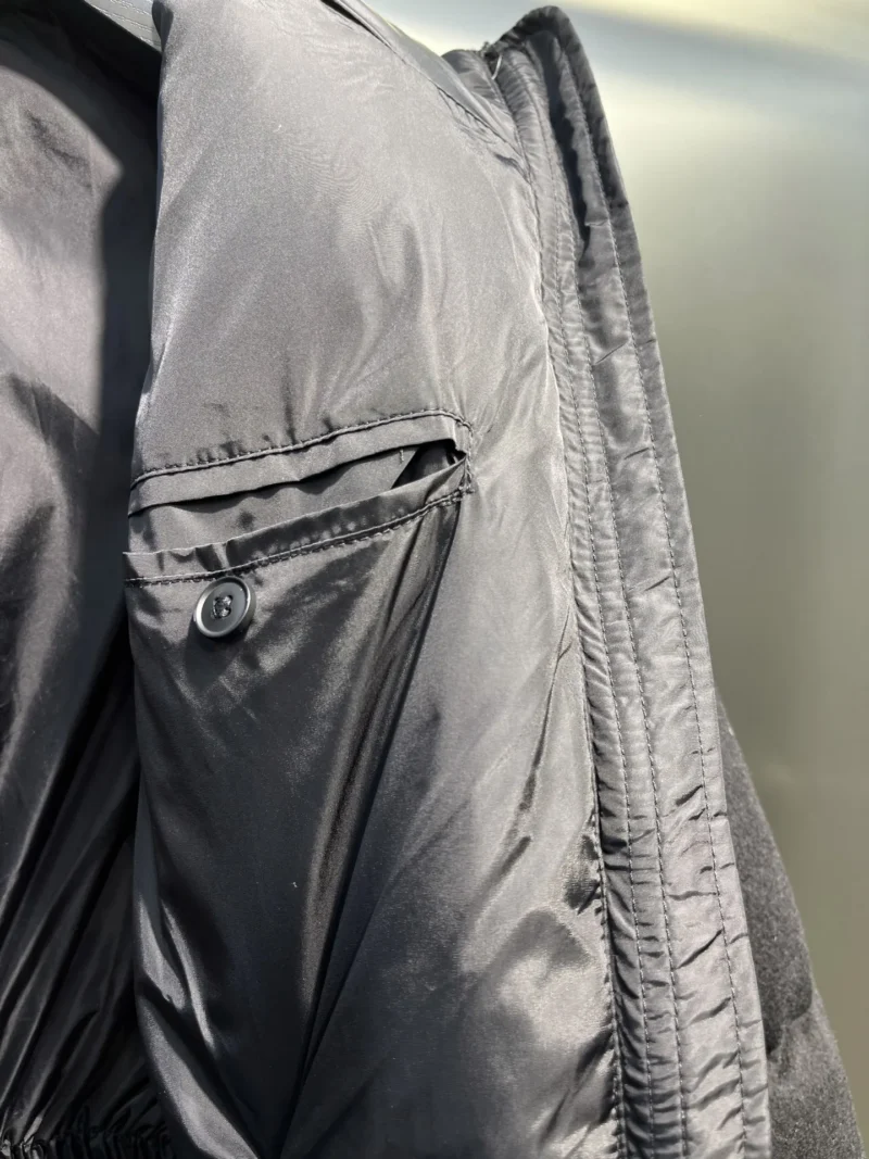 Replica Prada Long Waist Down Jacket Black Quilted Reps - RepLuxe