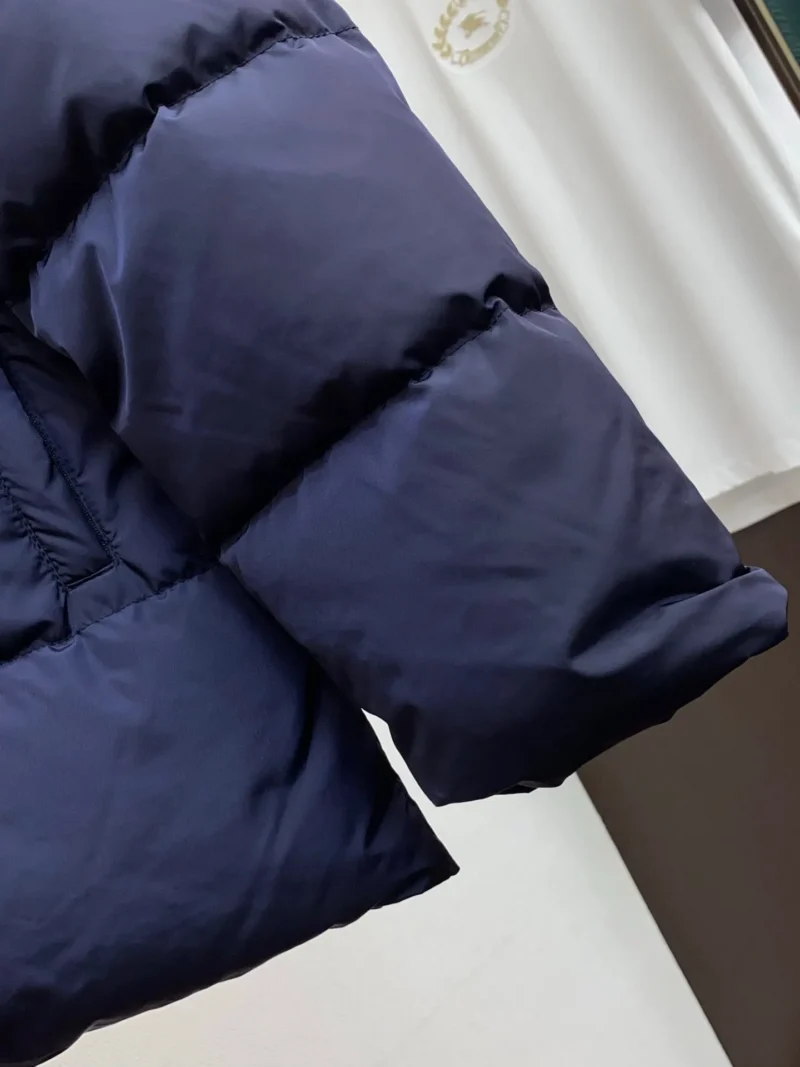 Replica Prada Fall Winter Stand Collar Puffer Jacket Blue Reps - RepLuxe