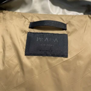 Replica Prada Down Jacket Beige Hooded Style Reps - RepLuxe
