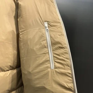Replica Prada Minimalist Down Jacket Beige Hooded Reps - RepLuxe