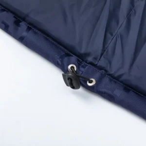 Replica Gucci GG Canvas Hooded Down Vest Navy Blue Reps - RepLuxe