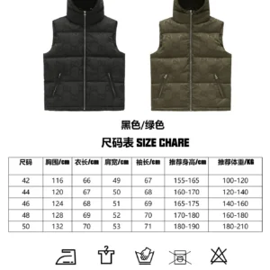 Replica Gucci GG Canvas Hooded Down Vest Black Reps - RepLuxe
