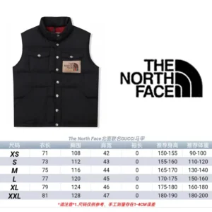 Replica THE NORTH FACE x GUCCI Down Vest Black Reps - RepLuxe