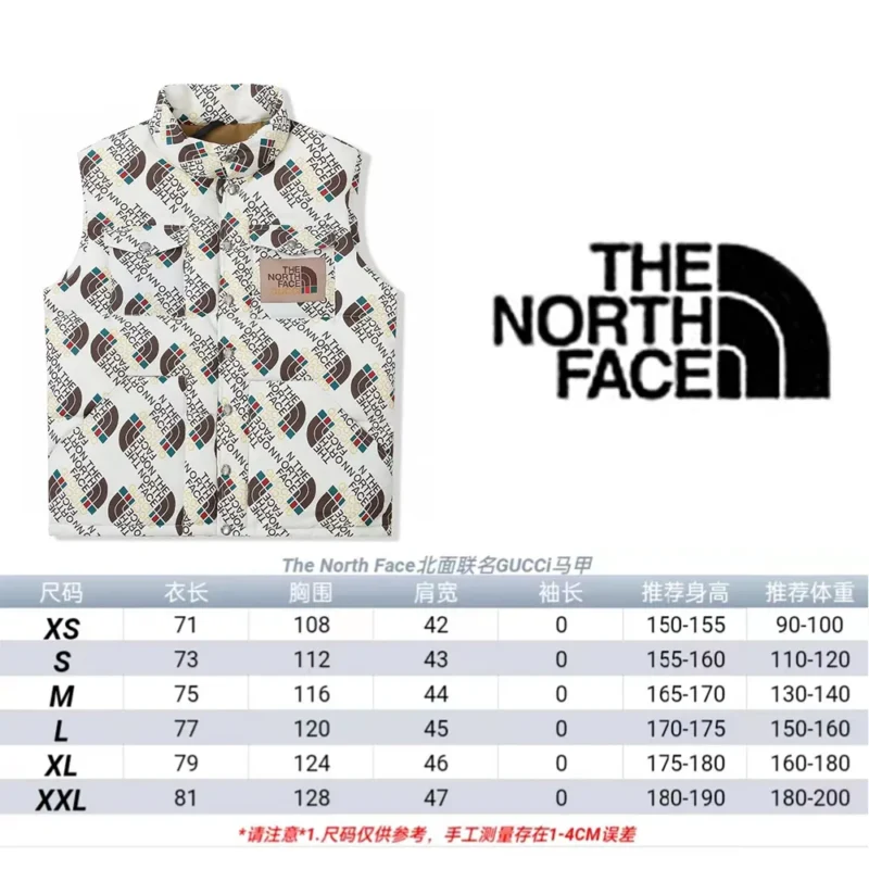 Replica THE NORTH FACE x GUCCI Down Vest White Reps - RepLuxe