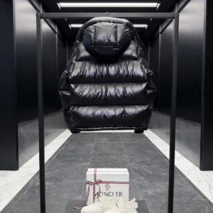 Replica Moncler Montbeliard Down Jacket Black Short Reps - RepLuxe