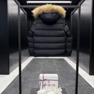 Replica Moncler Mayaf Short Down Jacket Black Hooded Reps - RepLuxe