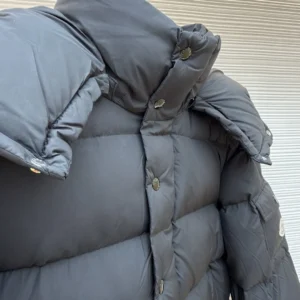 Replica Moncler Maya Down Jacket Black Hooded Reps - RepLuxe