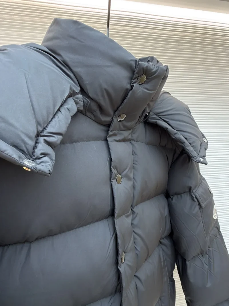 Replica Moncler Maya Down Jacket Black Hooded Reps - RepLuxe