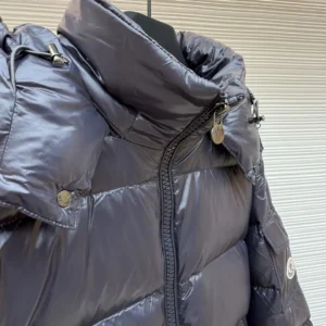 Replica Moncler Maya Down Jacket Navy Hooded Reps - RepLuxe