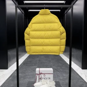 Replica Moncler Levitha Down Jacket Yellow Quilted Reps - RepLuxe