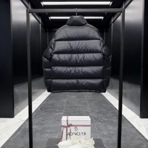 Replica Moncler Levitha Down Jacket Black Short Reps - RepLuxe