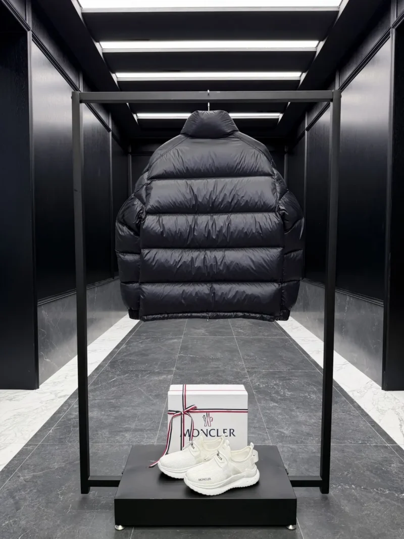 Replica Moncler Levitha Down Jacket Black Short Reps - RepLuxe
