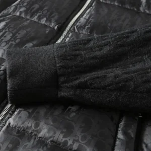 Replica Dior Knit Down Jacket Black Quilted Reps - RepLuxe