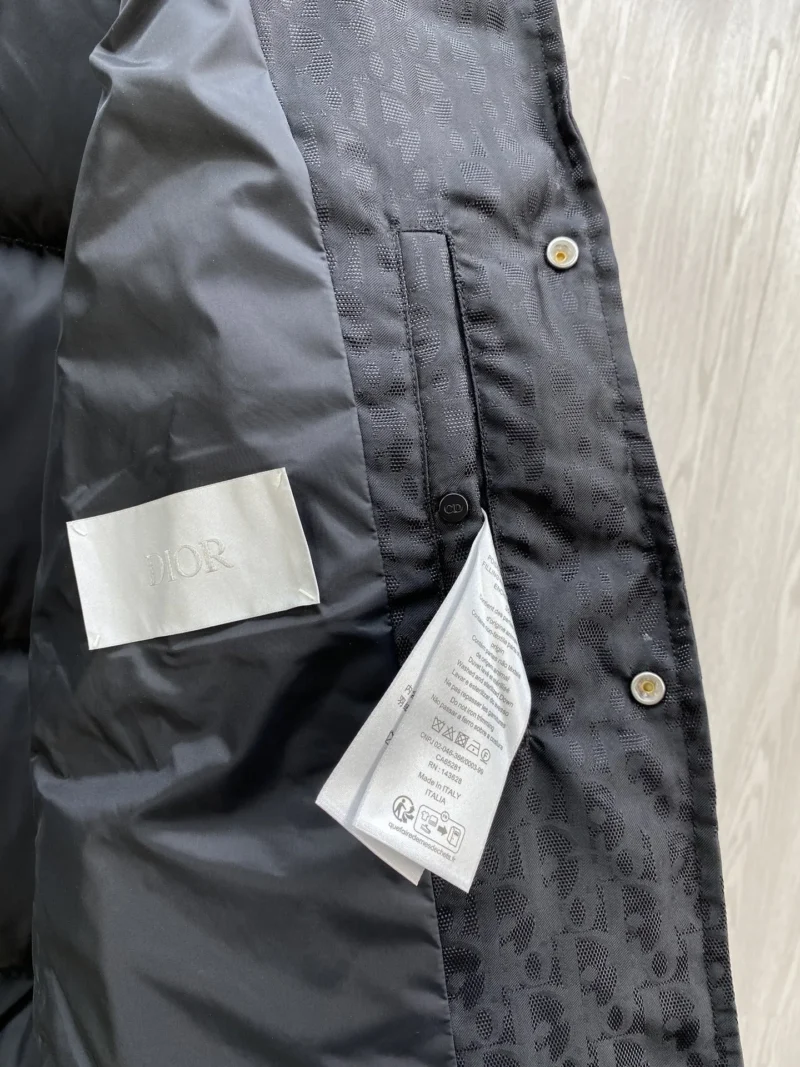 Replica Dior CD Classic Down Jacket Black Quilted Reps - RepLuxe