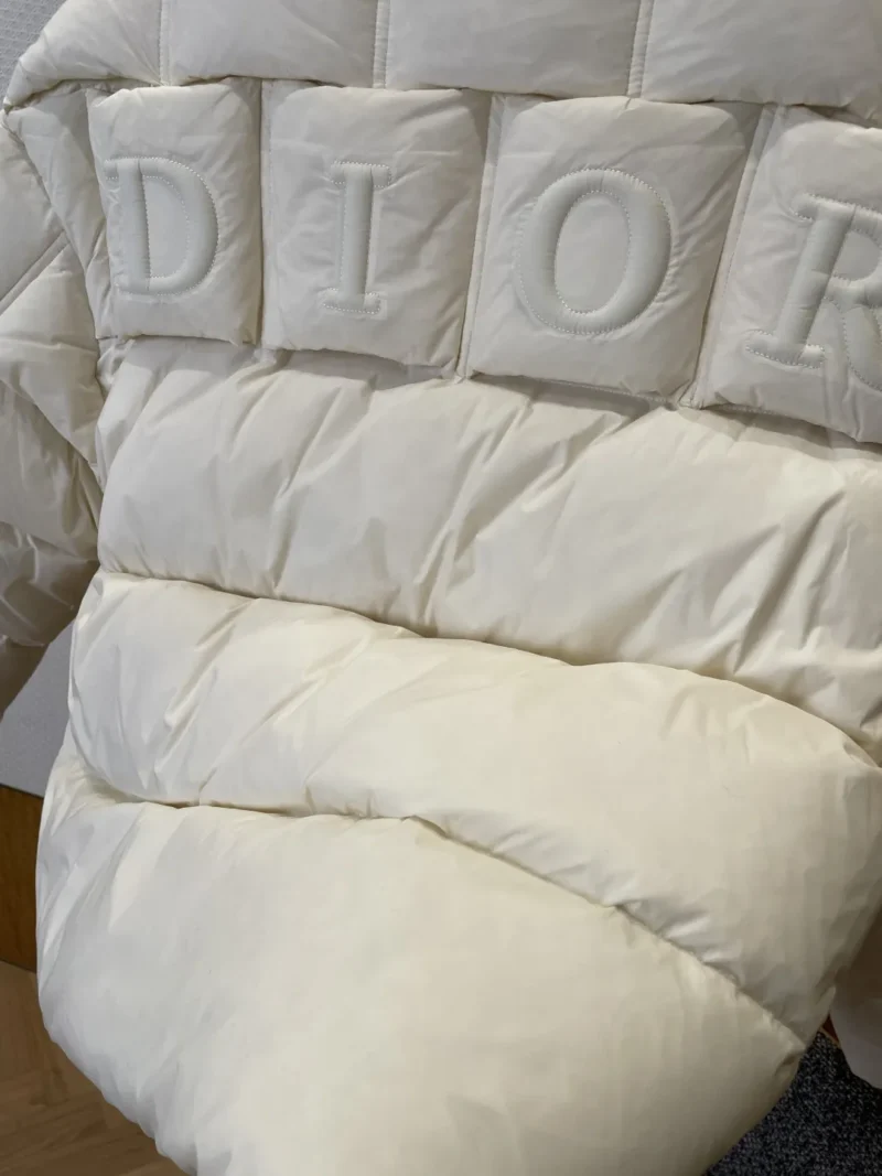 Replica Dior Down Jacket White Quilted Reps - RepLuxe