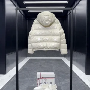 Replica Moncler Andro Short Down Jacket Cream Reps - RepLuxe