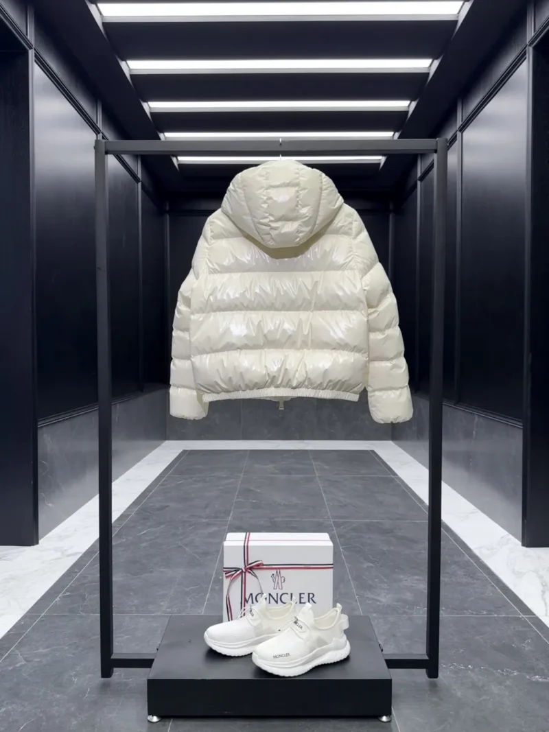 Replica Moncler Andro Short Down Jacket Cream Reps - RepLuxe