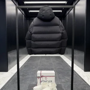 Replica Moncler Forez Down Jacket Black Hooded Reps - RepLuxe