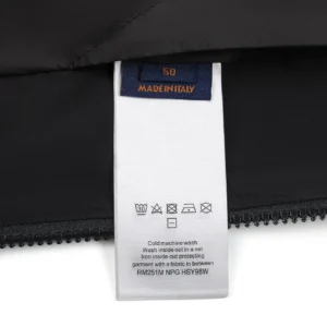 Replica LOUIS VUITTON Down Jacket Black Hooded Reps - RepLuxe