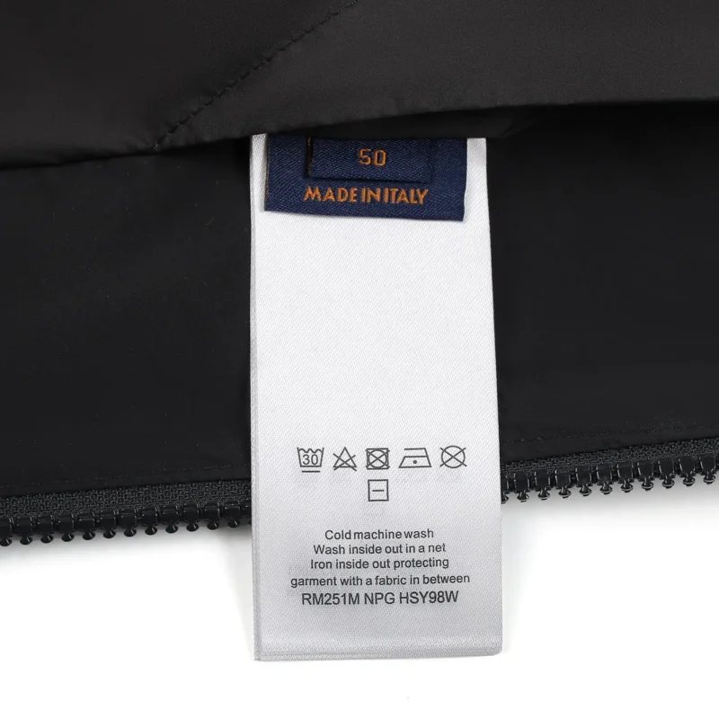 Replica LOUIS VUITTON Down Jacket Black Hooded Reps - RepLuxe