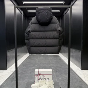 Replica Moncler Madeira Down Jacket Black Short Reps - RepLuxe