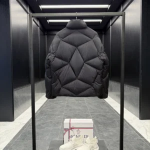 Replica Moncler Vardar Down Jacket Black Quilted Reps - RepLuxe