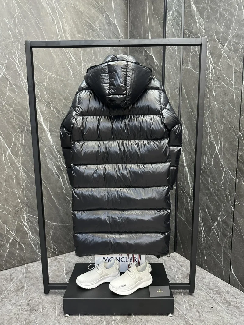 Replica Moncler Hanoverian Long Down Jacket Black Reps - RepLuxe