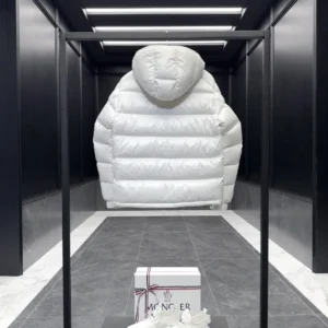 Replica Moncler Maya Down Jacket White Short Reps - RepLuxe