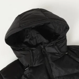 Replica Louis Vuitton Down Jacket Black Monogram Reps - RepLuxe