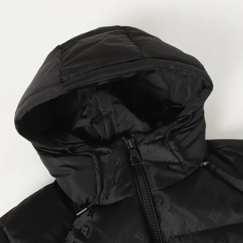 Replica Louis Vuitton Down Jacket Black Monogram Reps - RepLuxe