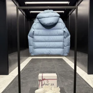 Replica Moncler Maya 70 Down Jacket Baby Blue Reps - RepLuxe