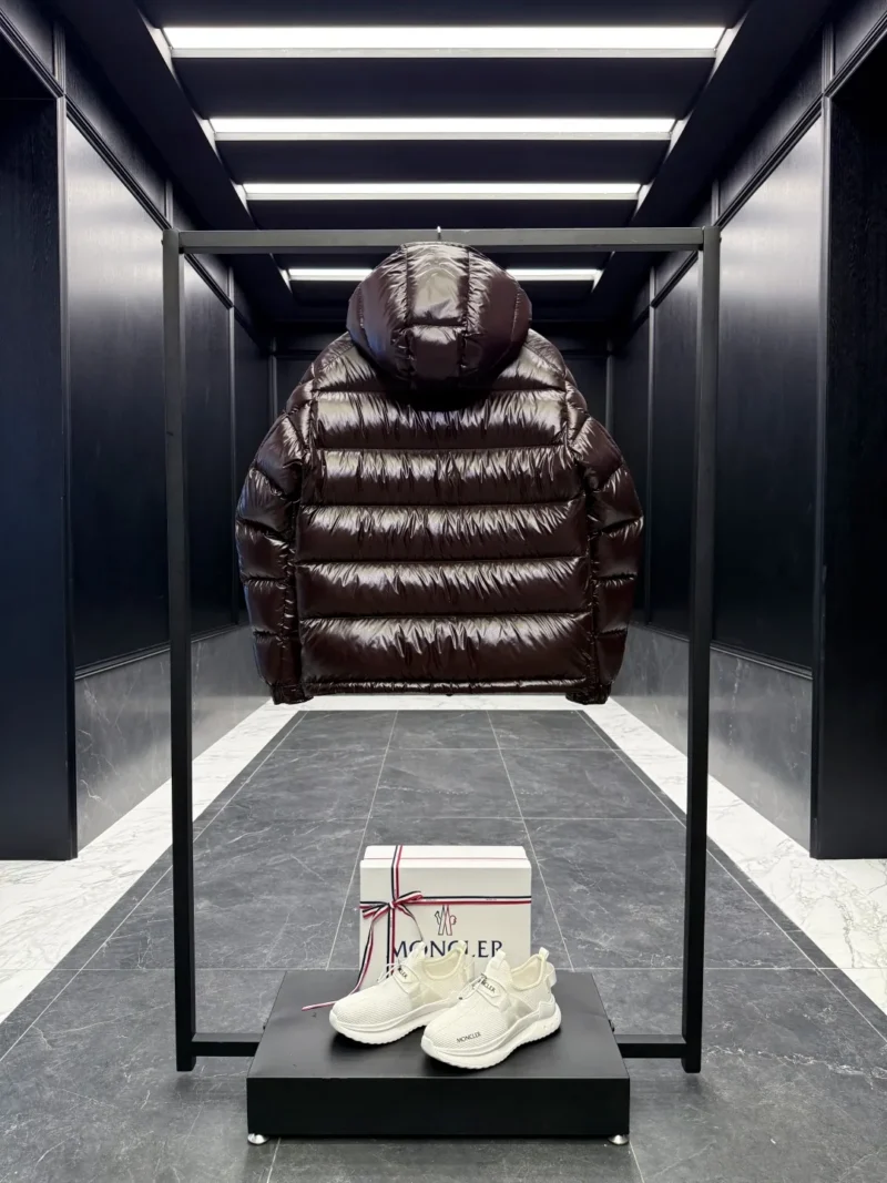 Replica Moncler Maya Jacket Chocolate Short Style Reps - RepLuxe
