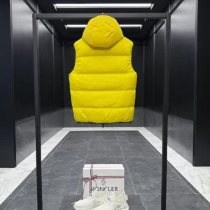 Replica Moncler Guersac Quilted Vest Yellow Sleeveless Reps - RepLuxe