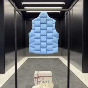 Replica Moncler Christopher Raxxy Down Vest Light Blue Reps - RepLuxe