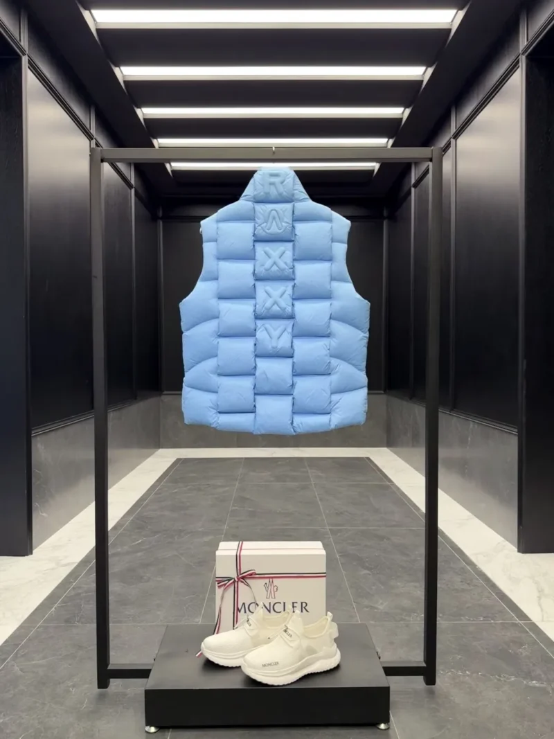 Replica Moncler Christopher Raxxy Down Vest Light Blue Reps - RepLuxe