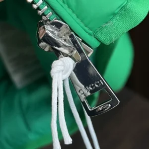 Replica Gucci 2025 Down Jacket Green Stand Collar Reps - RepLuxe