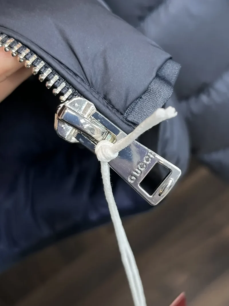 Replica Gucci 2025 Down Jacket Black Stand Collar Reps - RepLuxe