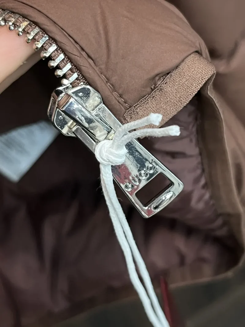 Replica Gucci 2025 Down Jacket Brown Stand Collar Reps - RepLuxe