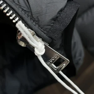Replica Gucci 2025 Down Jacket Black Stand Collar Reps - RepLuxe