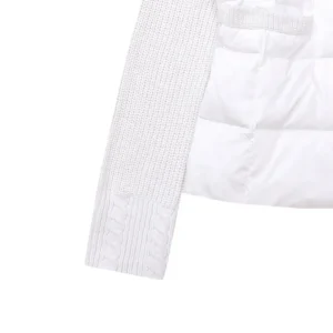 Replica Moncler M30 Knit Down Jacket White Reps - RepLuxe