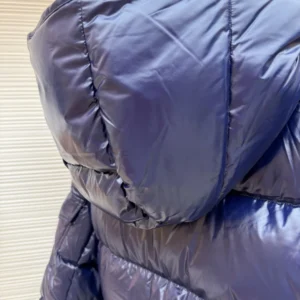 Replica Moncler Maya Down Jacket Navy Blue Hooded Reps - RepLuxe