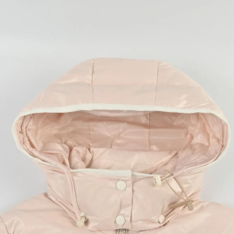 Replica Moncler Andro Short Hooded Down Jacket Pink Reps - RepLuxe