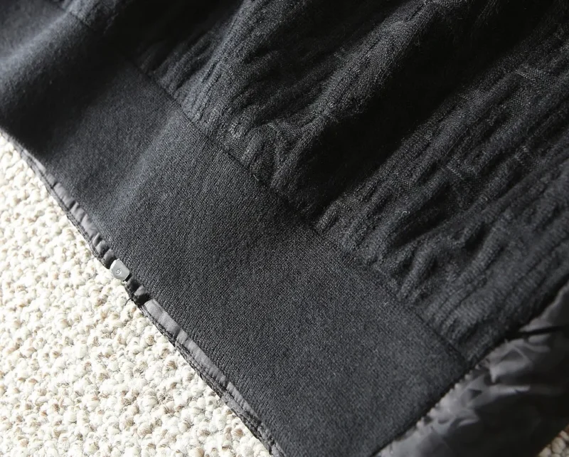 Replica Dior Knit Down Jacket Black Quilted Reps - RepLuxe